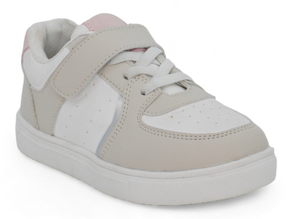 Toddler Gray & Pink Laceup Sneaker