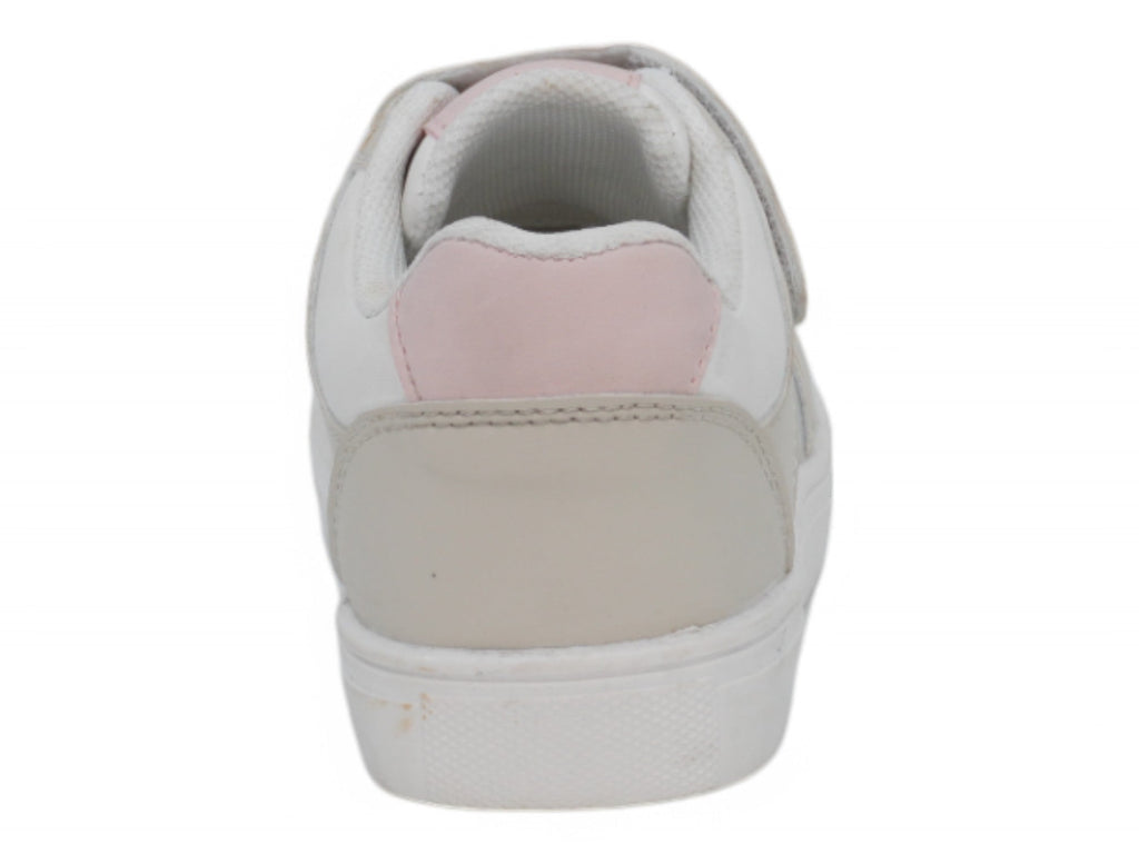 Toddler Gray & Pink Laceup Sneaker