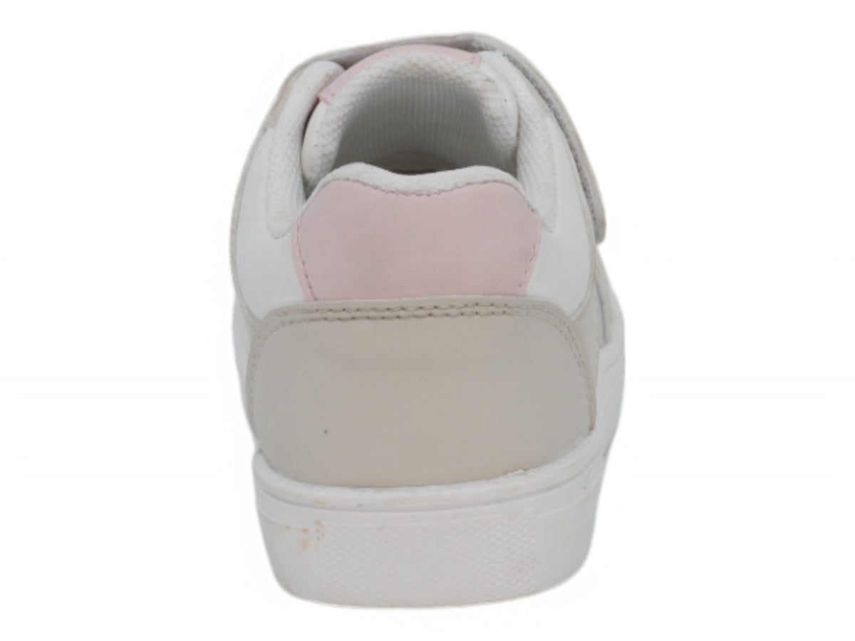 Toddler Gray & Pink Laceup Sneaker