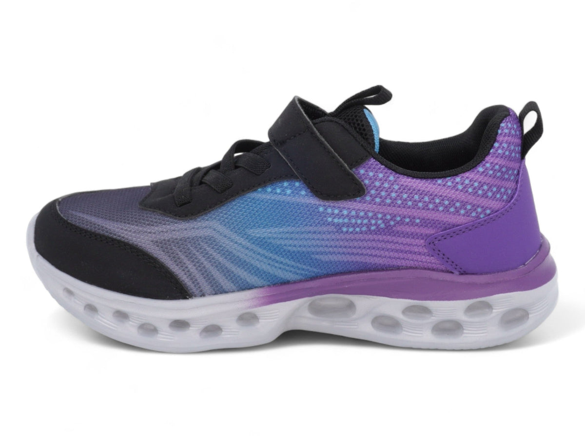 Girls Purple & Black Athletic Sneaker