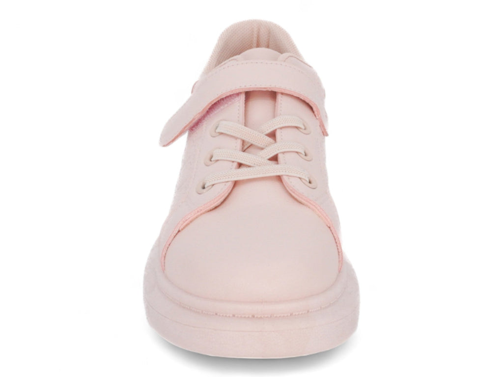 Girls Pink Heart Platform Sneaker