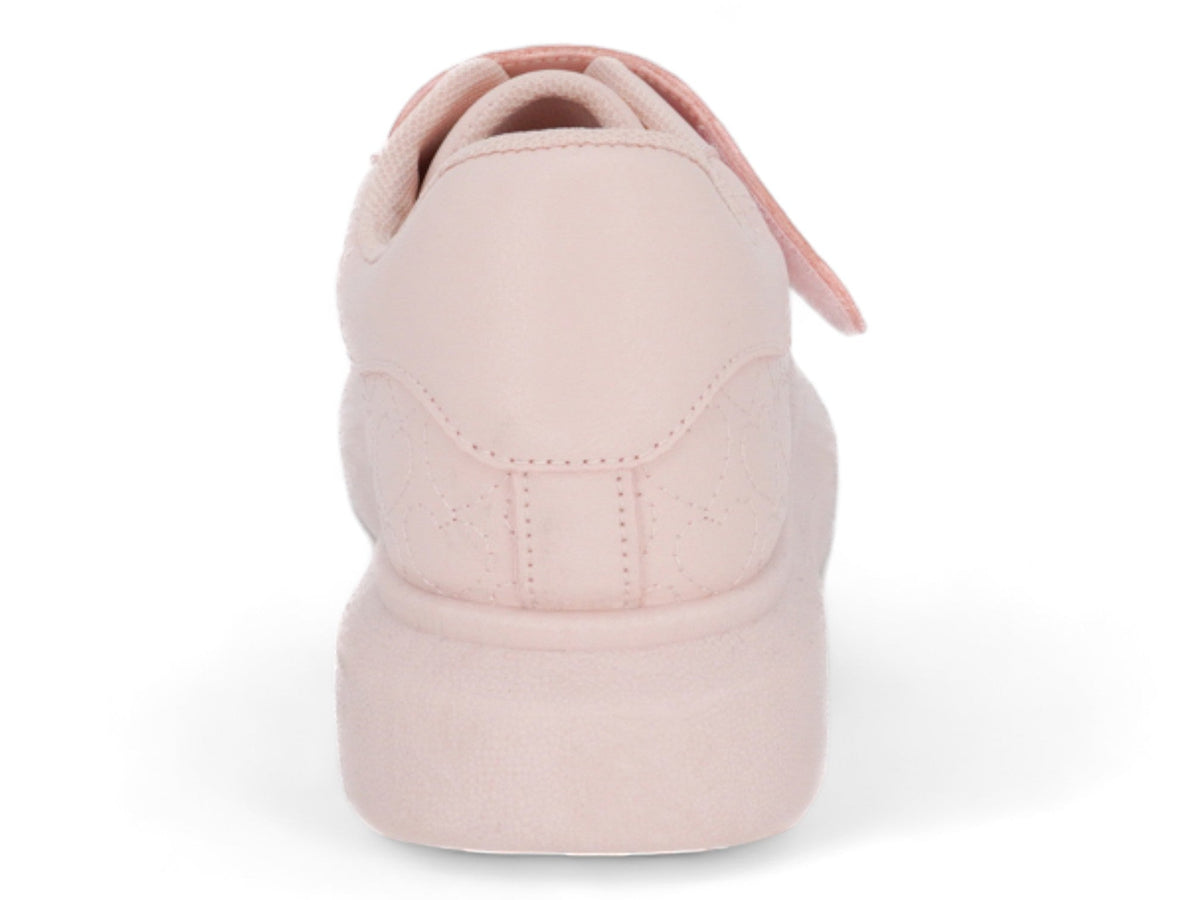 Girls Pink Heart Platform Sneaker