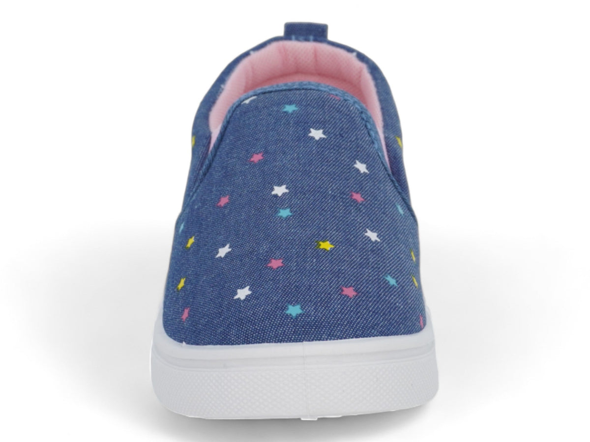 Girls` Denim Star Slip On