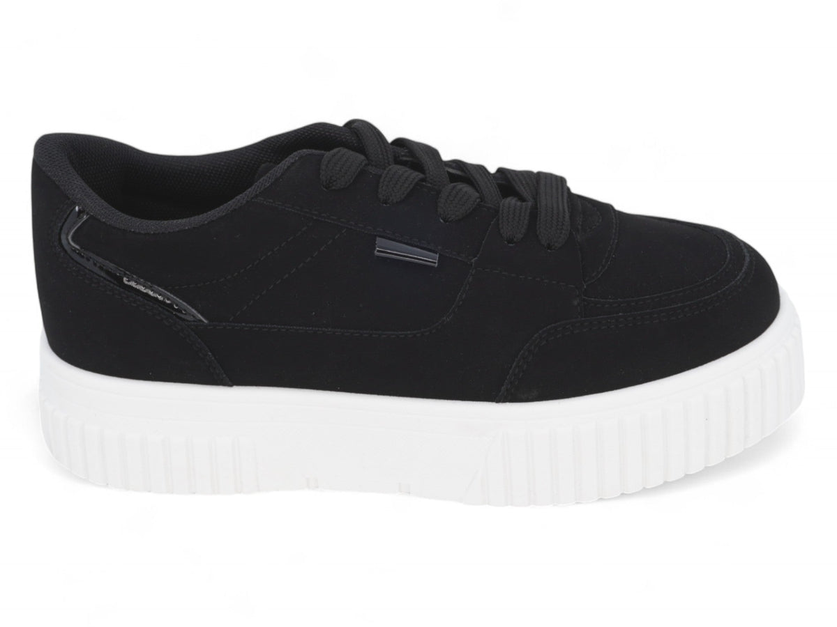 Girls Black Low Top Sneaker