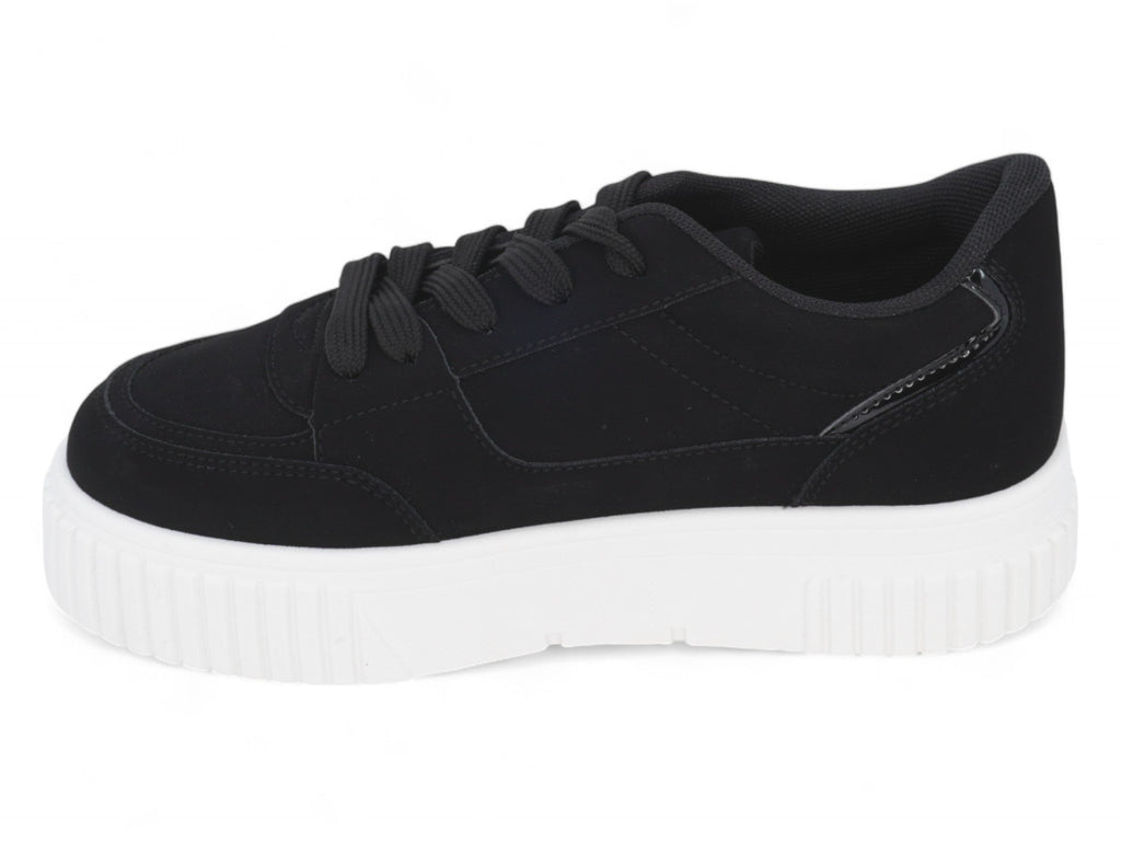 Girls Black Low Top Sneaker
