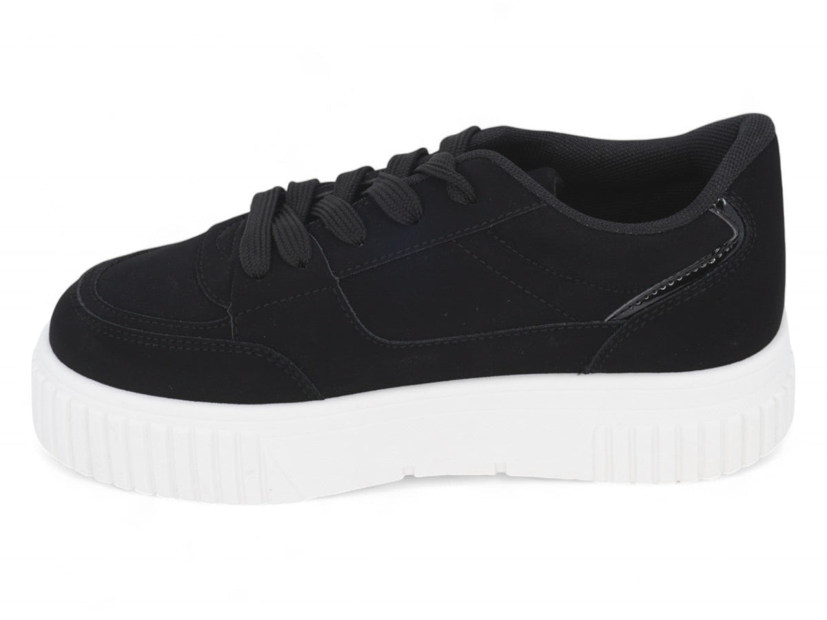 Girls Black Low Top Sneaker