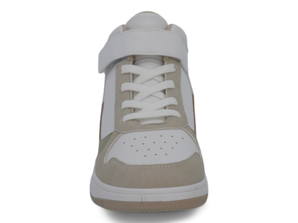 Girls Gray & Blue High Top Sneaker