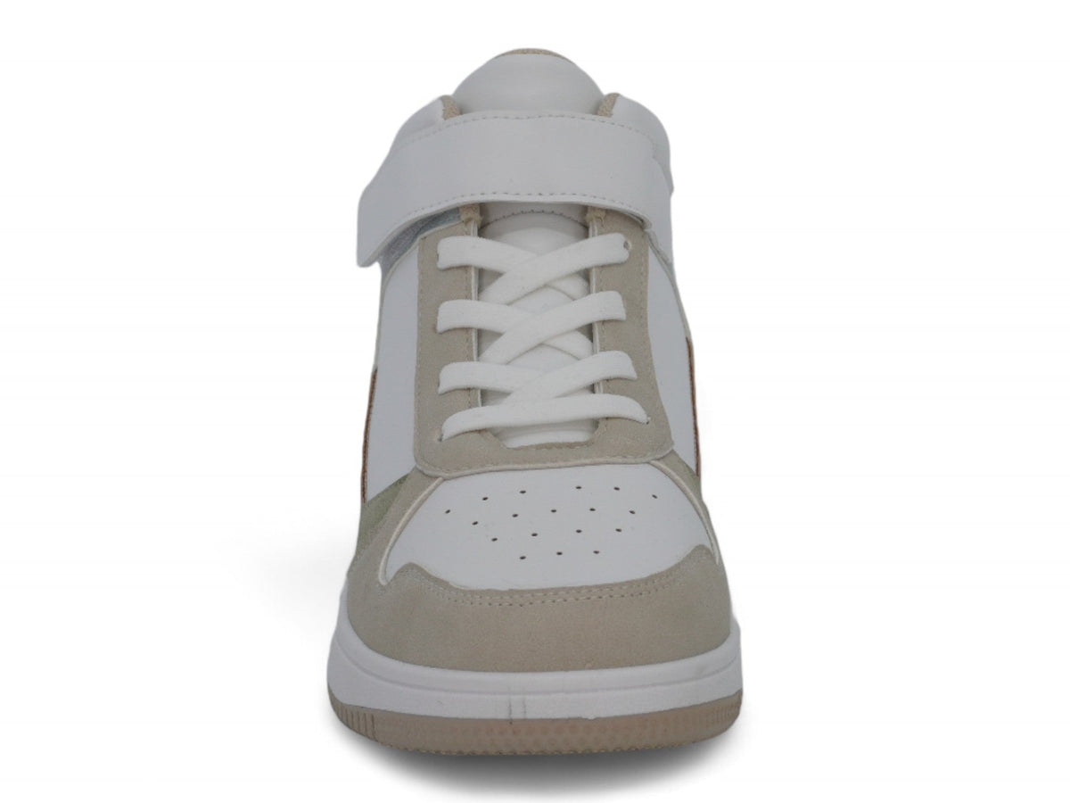 Girls Gray & Blue High Top Sneaker
