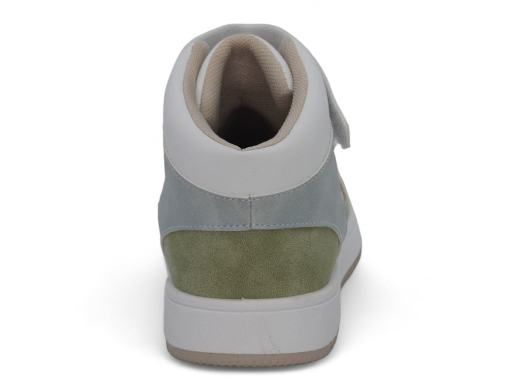 Girls Gray & Blue High Top Sneaker