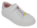 Girls White Multicolor Lace Sneaker