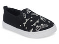 Toddler Black Skater Canvas Slip On