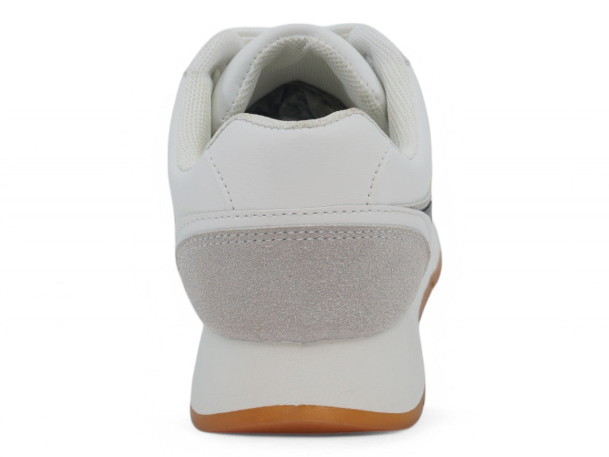 Boys` Gray Microsuede Sneaker